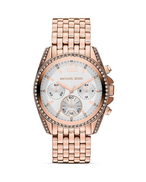 rose gold michael kors watch.